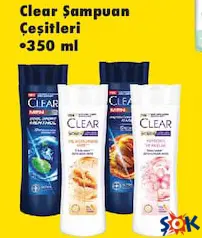 CLEAR ŞAMPUAN ÇEŞİTLERİ 350 ML